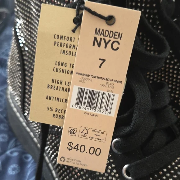 Madden NYC Black Ankle Boots for Women - Picture 5 of 5